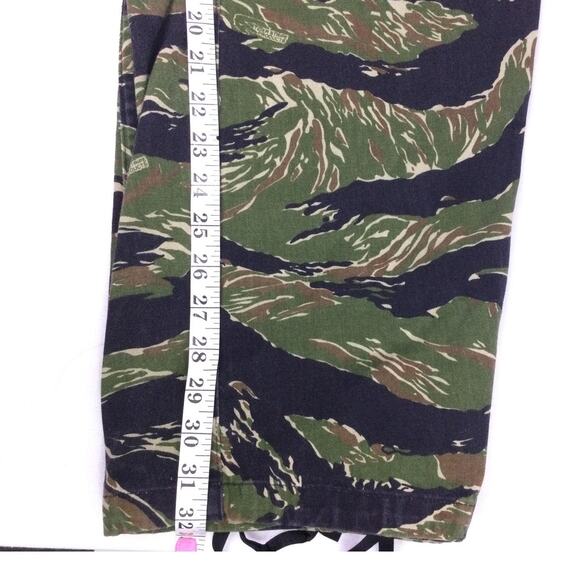 Tru-Spec Tiger Stripe Cam Cargo Flap Pockets Button Fly Drawstring Hem Pants 2XL - Picture 10 of 11